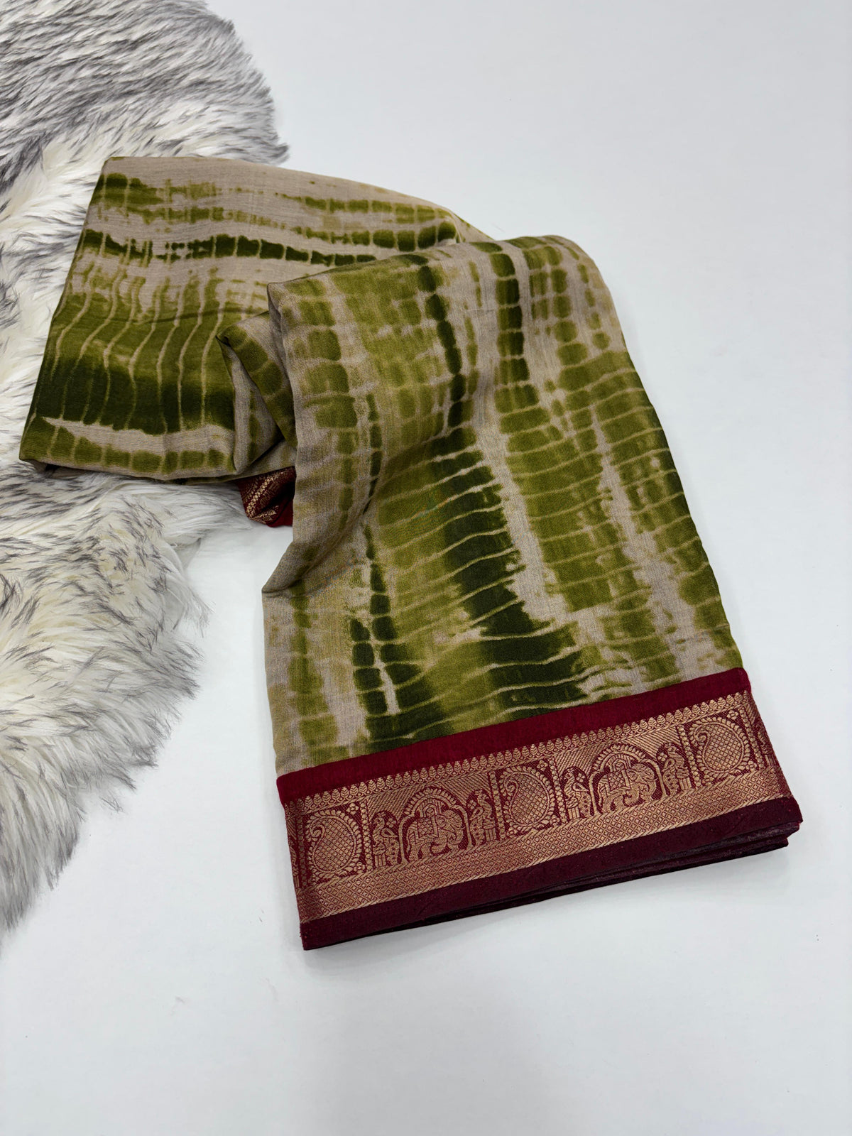 Glamorous Function Wear Pure Sibori Viscose Silk Print With Jacquard Work Rich Pallu Fancy Designer Saree For Women