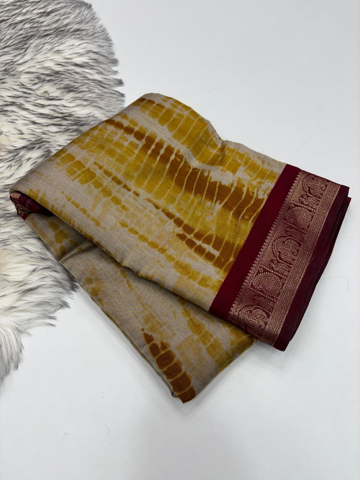 Glamorous Function Wear Pure Sibori Viscose Silk Print With Jacquard Work Rich Pallu Fancy Designer Saree For Women