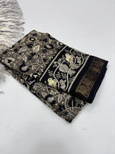 Load image into Gallery viewer, Dazzling Party Wear Pure Mangalkari Viscose Silk Print With Jacquard Work Rich Pallu Fancy Designer Saree For Women
