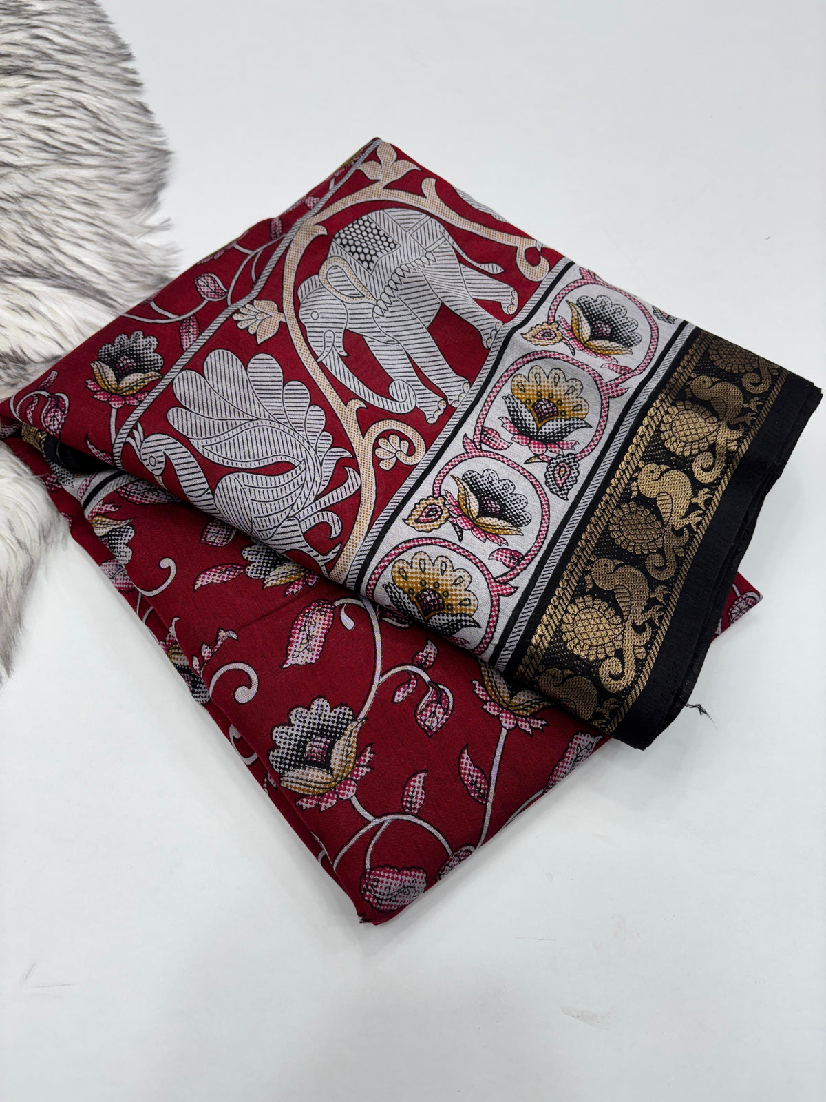 Incomparable Party Wear Pure Mangalkari Viscose Silk Print With Jacquard Work Rich Pallu Fancy Designer Saree For Occasion