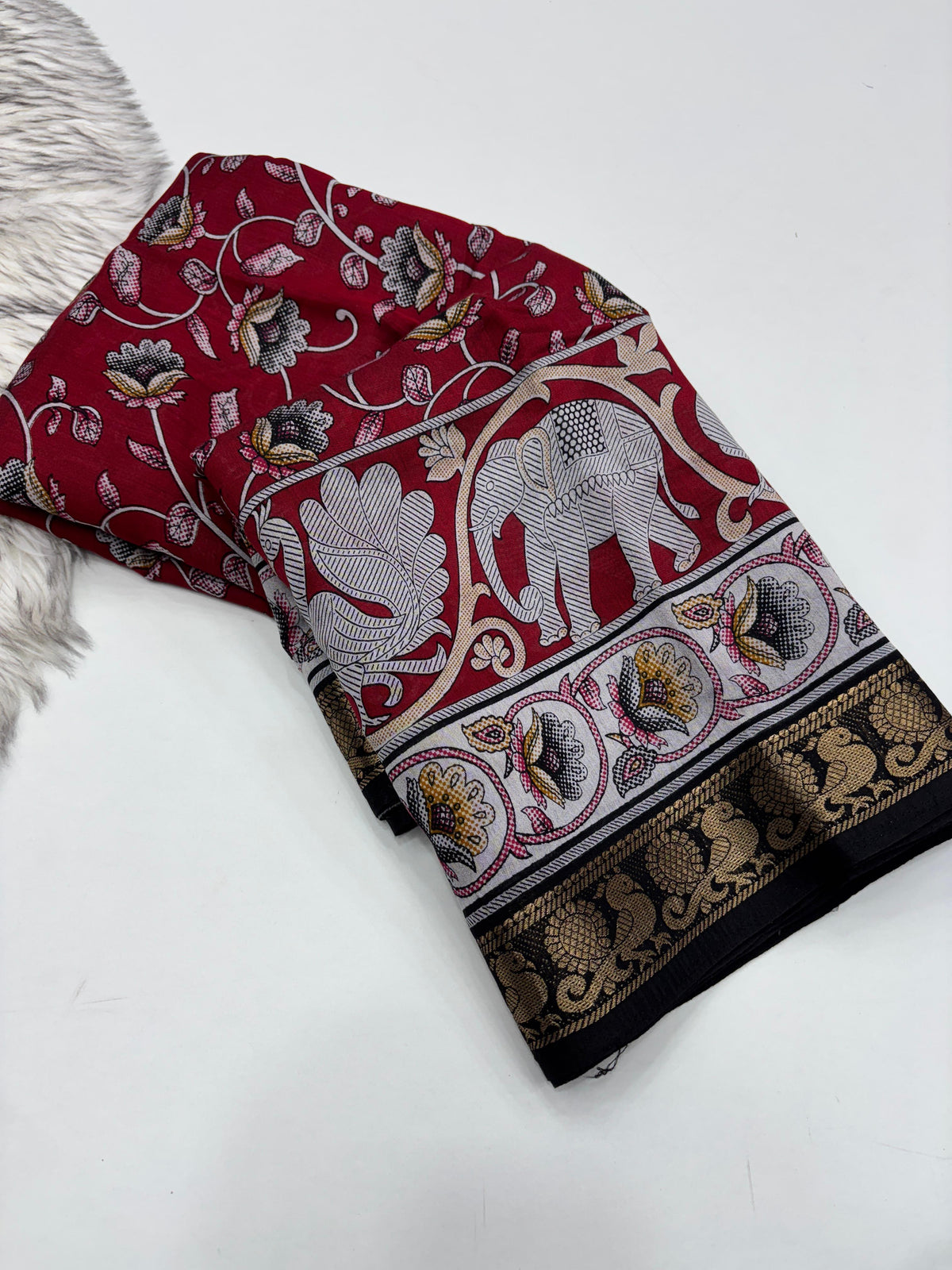 Incomparable Party Wear Pure Mangalkari Viscose Silk Print With Jacquard Work Rich Pallu Fancy Designer Saree For Occasion
