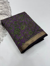 Load image into Gallery viewer, Prettiest Function Wear Pure Mangalkari Viscouse Silk Print With Designer Pallu Fancy Saree For Women
