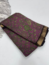 Load image into Gallery viewer, Prettiest Function Wear Pure Mangalkari Viscouse Silk Print With Designer Pallu Fancy Saree For Women
