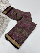 Load image into Gallery viewer, Prettiest Function Wear Pure Mangalkari Viscouse Silk Print With Designer Pallu Fancy Saree For Women
