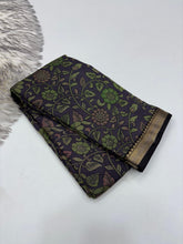 Load image into Gallery viewer, Prettiest Function Wear Pure Mangalkari Viscouse Silk Print With Designer Pallu Fancy Saree For Women
