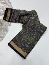 Load image into Gallery viewer, Prettiest Function Wear Pure Mangalkari Viscouse Silk Print With Designer Pallu Fancy Saree For Women
