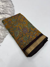 Load image into Gallery viewer, Prettiest Function Wear Pure Mangalkari Viscouse Silk Print With Designer Pallu Fancy Saree For Women
