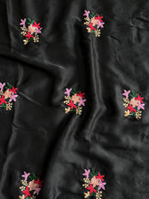 Load image into Gallery viewer, New Party Wear Chiffon Embroidery With Tussels Work Designer Saree With Blouse
