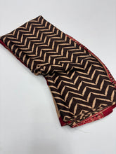 Load image into Gallery viewer, Pure Satin Crepe Ajrak Printed Rich Pallu Work Fancy Designer Function Wear Saree With Blouse
