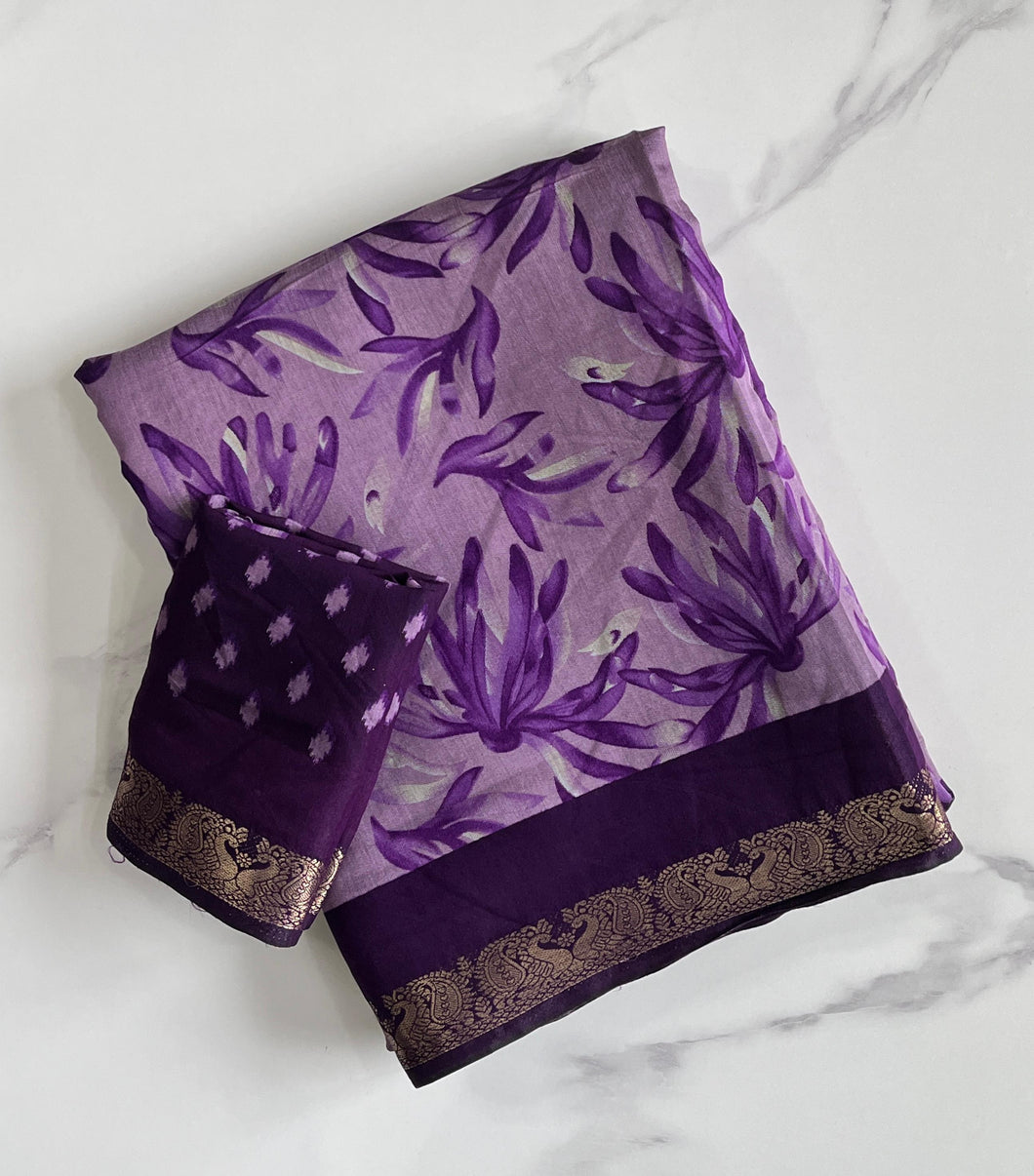 Lagniappe Function Wear Pure Dola Silk Elegant Print Rich Pallu Jacquard Weaving Work Fancy Designer Saree For Women