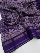 Load image into Gallery viewer, Charming Pure Soft Cotton Silk Print With Jacquard Border Work Saree With Blissful Blouse Piece
