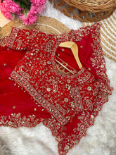 Load image into Gallery viewer, Outstanding Festival Wear Fendy Satin Silk Heavy Embroidery n Aarco Work Fancy Designer Saree With Stitched Blouse
