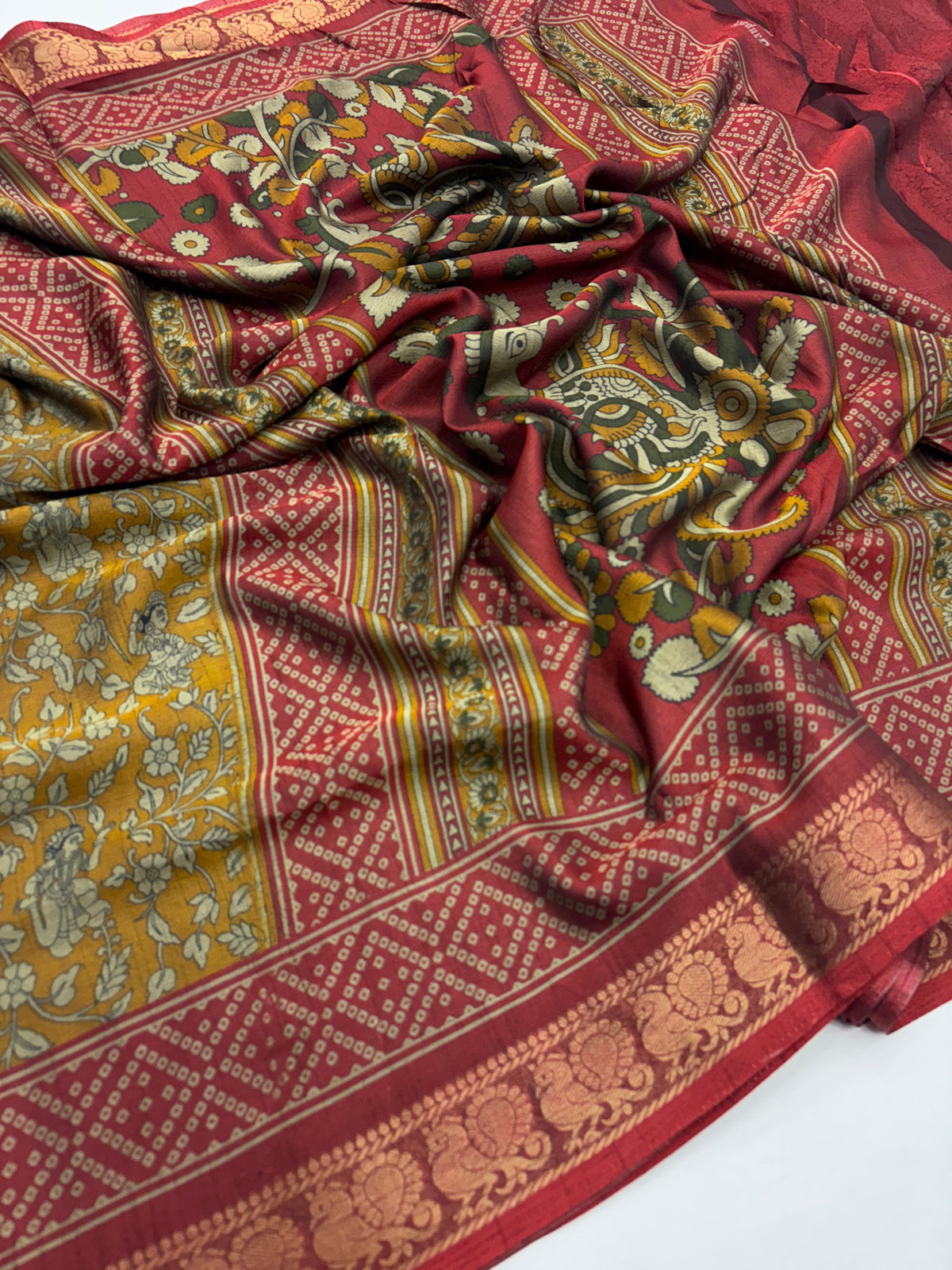 Dazzling Festive Wear Pure Soft Silk Print With Jacquard Work Fancy Designer Saree For Women