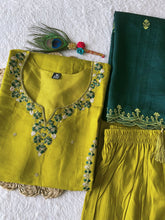 Load image into Gallery viewer, New Wedding Wear Roman Silk Embroidery n Sequence Work Designer Straight Kurta With Trouser n Dupatta Set
