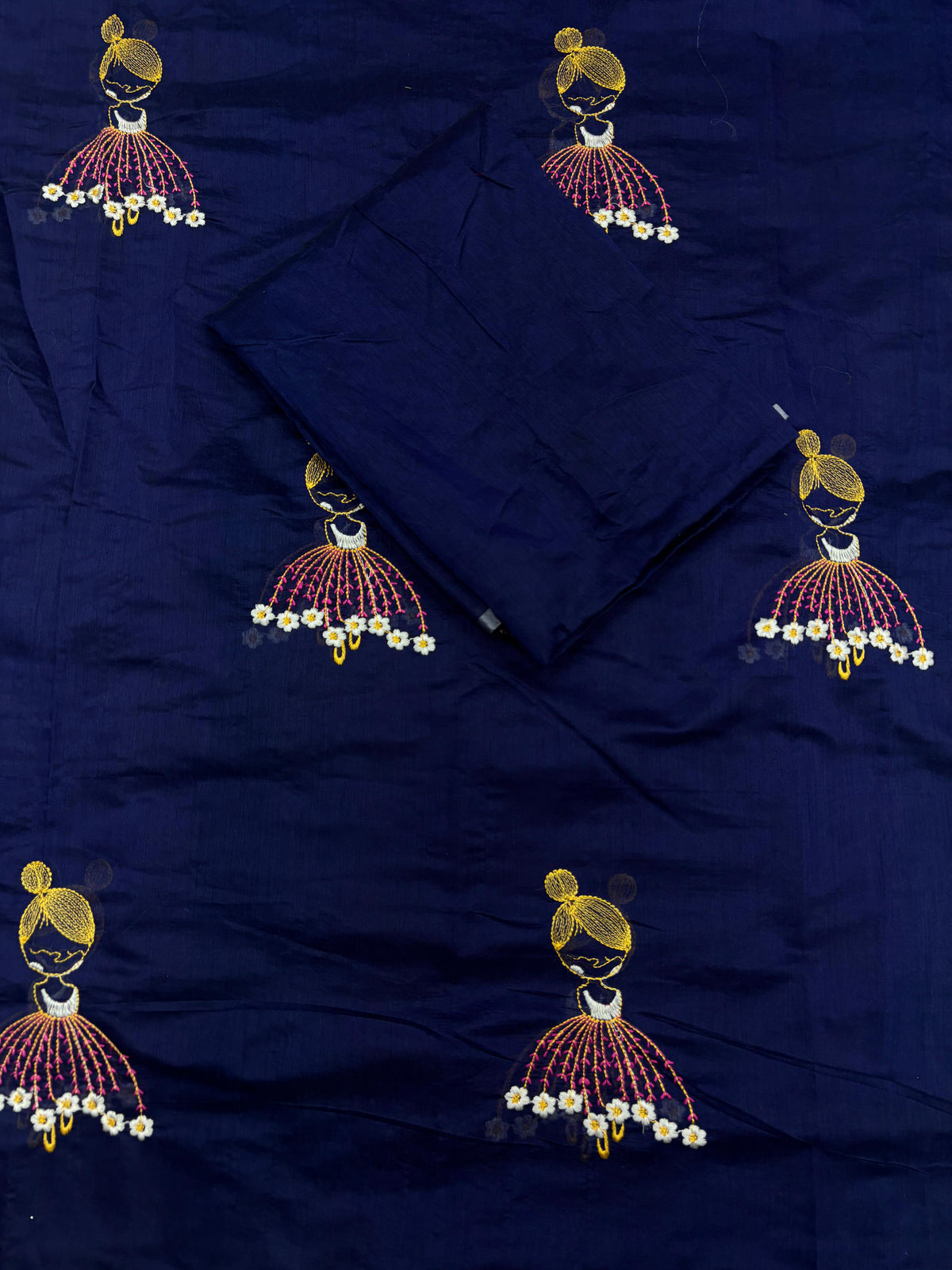 New Function Wear Chanderi Cotton Embroidery n Tussels Work Fancy Designer Saree With Blouse Piece