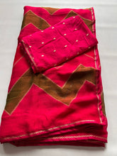 Load image into Gallery viewer, New Party Wear Multi Colour Georgette Fabric Siroski Work Fancy Designer Saree
