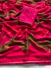 Load image into Gallery viewer, New Party Wear Multi Colour Georgette Fabric Siroski Work Fancy Designer Saree
