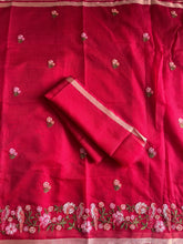 Load image into Gallery viewer, Marvellous Function Wear Pure Kota Doriya With Embroidery Work Flower on all over the Saree With Blouse Piece
