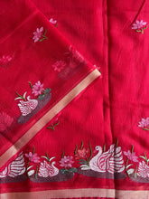 Load image into Gallery viewer, Marvellous Function Wear Pure Kota Doriya With Embroidery Work Flower on all over the Saree With Blouse Piece
