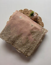 Load image into Gallery viewer, Surreptitious Function Wear Pure Soft Organza Tissue Silk Sequence Thread Work Fancy Designer Saree With Unstitched Blouse
