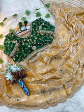 Load image into Gallery viewer, Luxuriant Soft Satin Silk Embroidery n Sequence Work Rich Look Saree With Demesne Full Stitched Blouse
