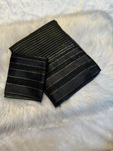 Load image into Gallery viewer, Gratifying Party Wear Pure Viscose Georgette Linning Weaving Satin Patta Border Fancy Designer Saree With Blouse
