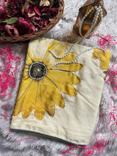 Load image into Gallery viewer, Gorgeous Party Wear Pure Crape Satin Silk Digital Print Moti Bits n Cut Dana Handwork Fancy Designer Saree With Unstitched Blouse
