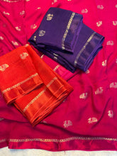 Load image into Gallery viewer, Forbearance Function Wear Pure Soft Viscose Silk Jacquard Design n Satin Border Fancy Designer Saree With Blouse Piece
