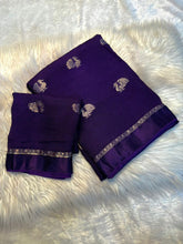 Load image into Gallery viewer, Forbearance Function Wear Pure Soft Viscose Silk Jacquard Design n Satin Border Fancy Designer Saree With Blouse Piece
