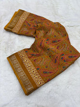 Load image into Gallery viewer, Gorgeous Festive Wear Mangalkari Mul Cotton Silk Printed Rich Pallu Designer Saree For Women
