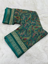 Load image into Gallery viewer, Gorgeous Festive Wear Mangalkari Mul Cotton Silk Printed Rich Pallu Designer Saree For Women
