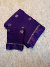 Load image into Gallery viewer, Glossy Festive Wear Pure Soft Viscose Silk Jacquard Design n Satin Border Fancy Designer Saree With Blouse Piece
