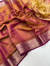 Load image into Gallery viewer, Luxurious Festive Wear Shine Space Silk Zari Border N Rich Pallu Fancy Desginer Saree With Elegant Blouse Piece
