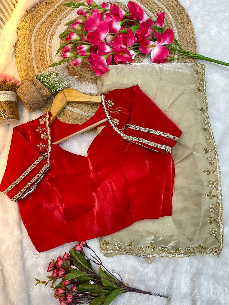 Luxurious Festive Wear Soft Handwork Cutdana n Heavy Border With Arco Work Fancy Designer Saree