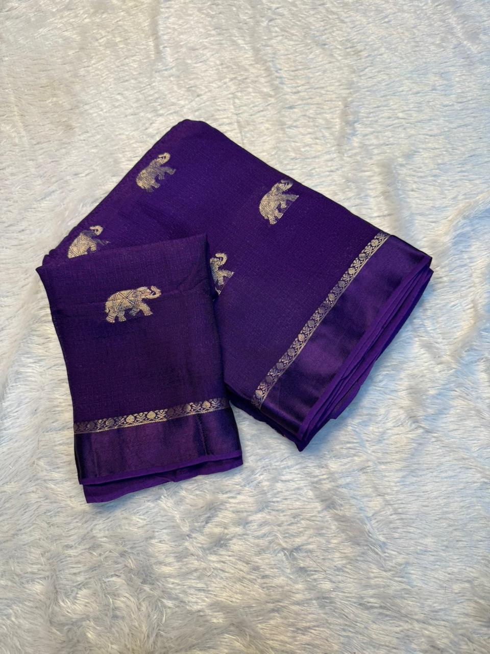 Traditional Wedding Wear Pure Soft Viscose Silk Jacquard Design n Satin Border Fancy Saree With Elegant Blouse Piece