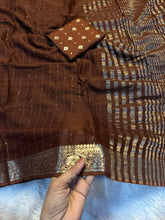 Load image into Gallery viewer, Graceful Function Wear Pure Viscose Jacquard Weaving Work Checks Design Rich Pallu Fancy Designer Saree
