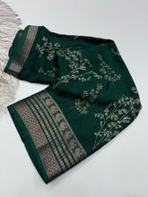 Load image into Gallery viewer, Elegant Party Wear Pure Soft Silk Printed Saree With Rich Pallu n Matching Blouse Piece
