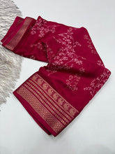 Load image into Gallery viewer, Elegant Party Wear Pure Soft Silk Printed Saree With Rich Pallu n Matching Blouse Piece
