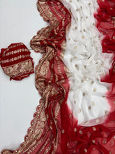 Load image into Gallery viewer, Graceaura Party Wear Viscose Georgette Jacquard Weaving n Sequence Border Work Fancy Designer Saree For Reception
