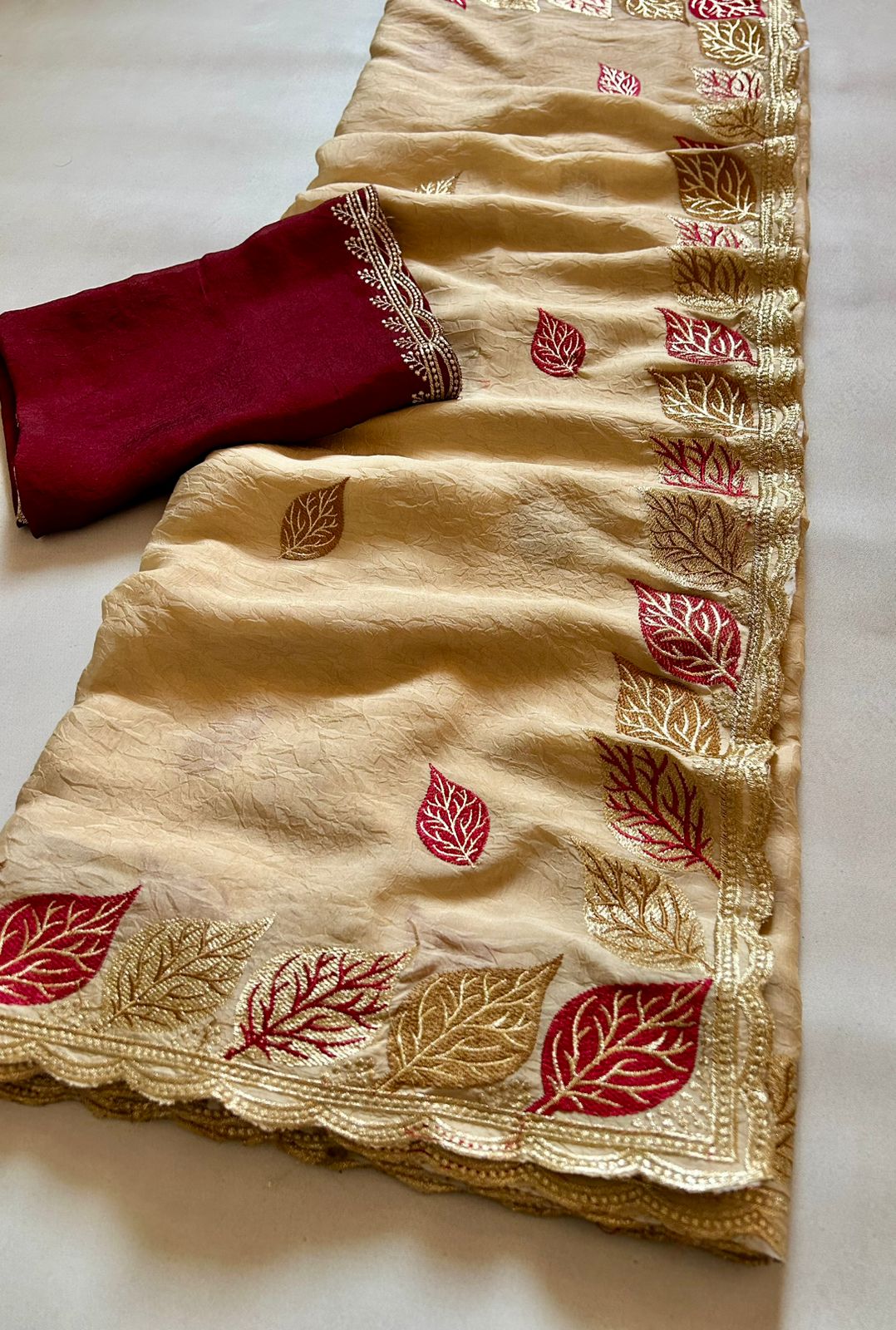 Excellent Wedding Wear Rangoli Crush Silk Sequence N Cut Work Border Designer Saree With Contrast Blouse Piece
