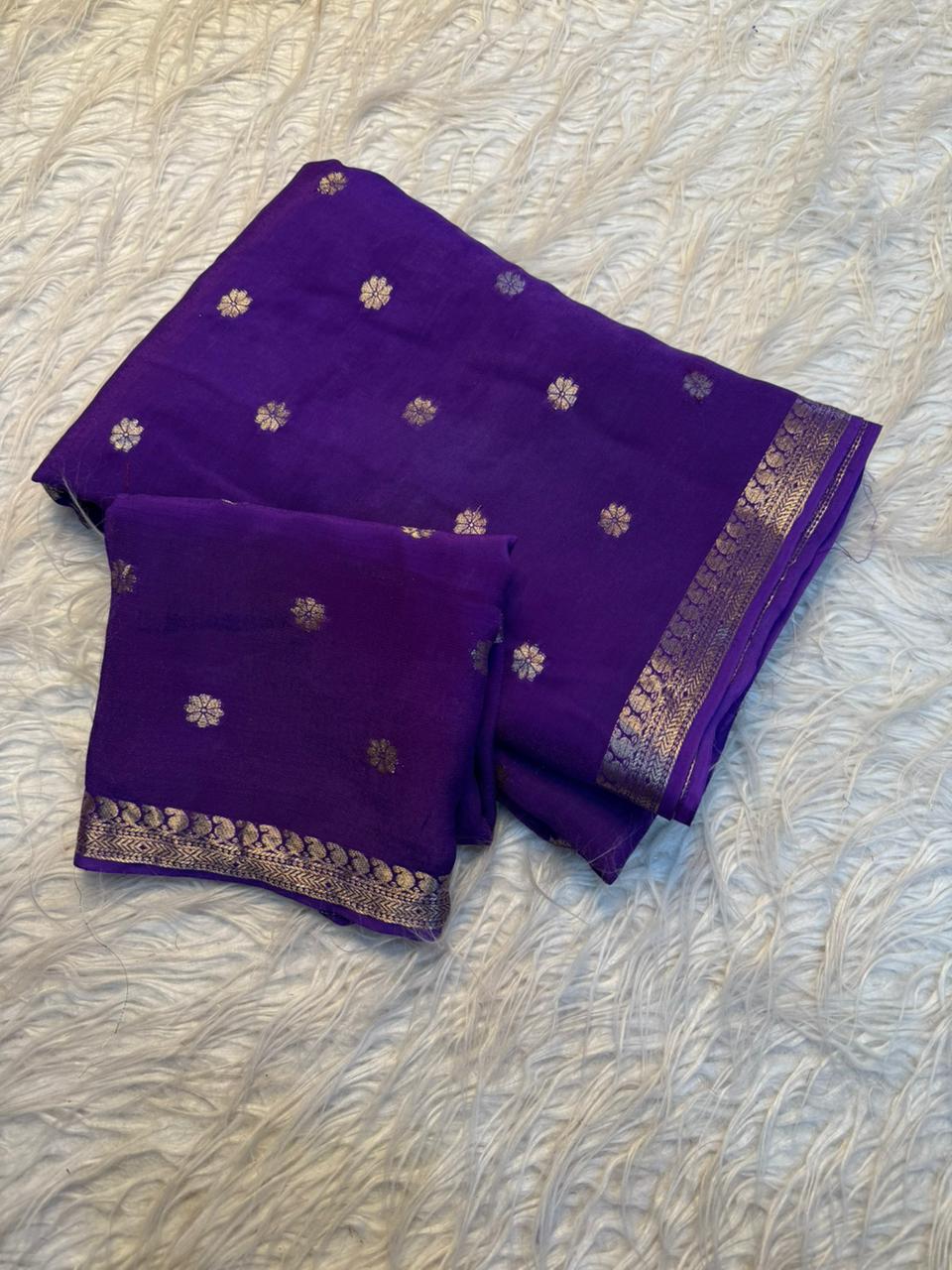 Attractive Wedding Wear Pure Viscose Silk Jacquard Weaving Work Rich Pallu Fancy Designer Saree With Blouse Piece