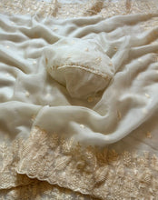 Load image into Gallery viewer, Graceful Party Wear Crush Silk Embroidery Work Fancy Designer Saree With Blouse Piece
