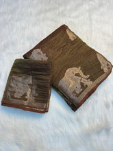 Load image into Gallery viewer, Gorgeous Party Wear Viscose Tissue Weaving Silk Zari Work Fancy Designer Saree With Blouse
