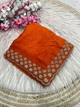 Load image into Gallery viewer, Mellifluous Party Wear Space Silk Jarkhan Heavy Diamond Work Fancy Designer Saree With Blouse
