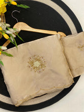 Load image into Gallery viewer, Groovy Party Wear Soft Silk Handwork Fancy Designer Saree With Blissful Blouse Piece
