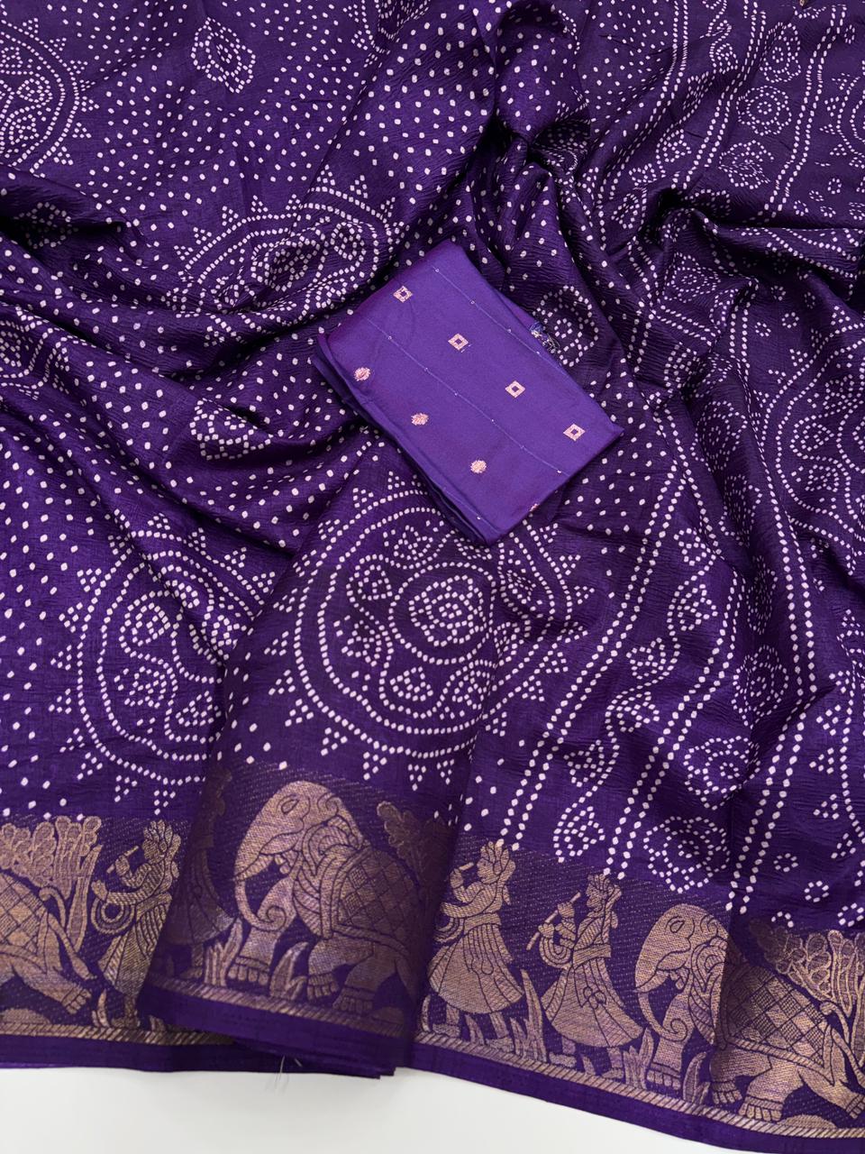 Charming Festive Wear Pure Soft Dola Crush Silk Jacquard Border Rich Pallu Fancy Designer Saree With Blouse Piece
