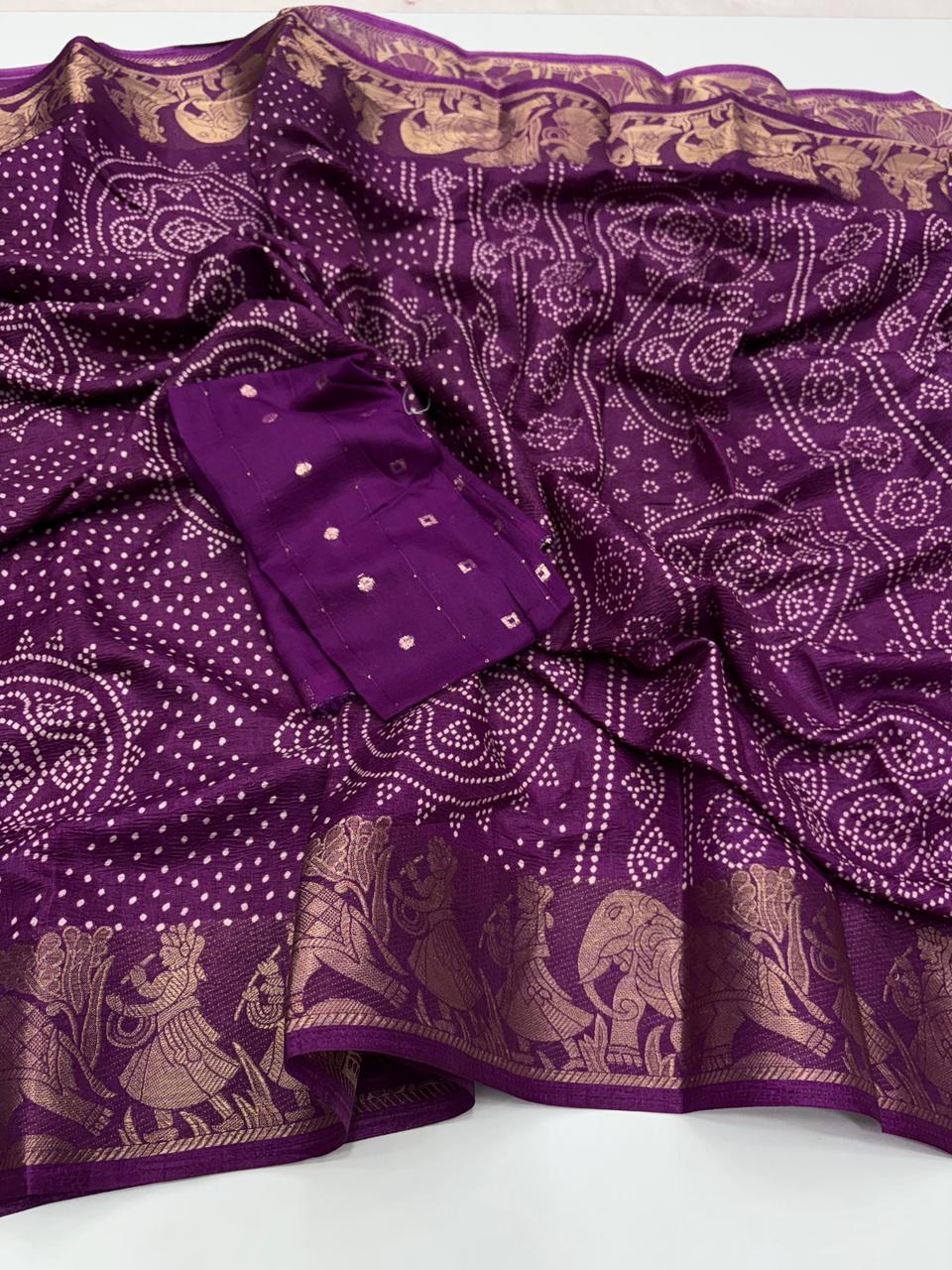 Charming Festive Wear Pure Soft Dola Crush Silk Jacquard Border Rich Pallu Fancy Designer Saree With Blouse Piece