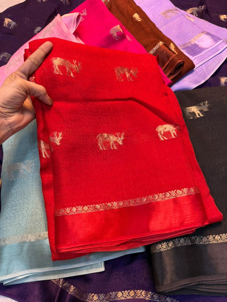 Scrupulous Wedding Wear Soft Viscose Silk Jacquard Design n Satin Border Fancy Designer Saree With Blouse Piece