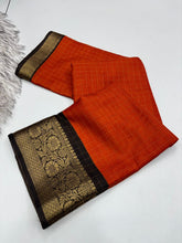 Load image into Gallery viewer, Effervescent Function Wear Pure Soft Dola Silk Chex Design Jacquard Border Fancy Saree For Women
