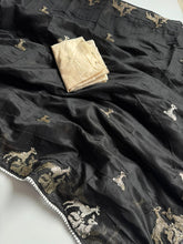 Load image into Gallery viewer, Attractive Function Wear Soft Chanderi Cotton Silk Embroidery n Tussels Work Fancy Saree With Elegnt Blouse Piece
